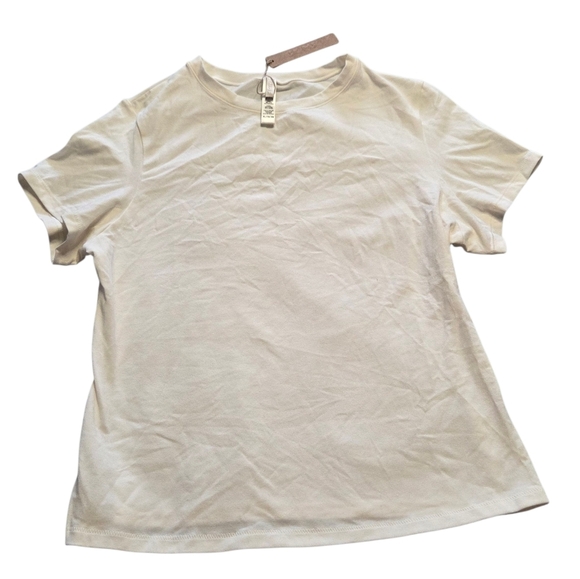 SKIMS COTTON JERSEY T SHIRT TOP Marble White Xlarge SHIRT NWT - Picture 2 of 6